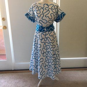 Gorgeous 80s does 50s dress VOLUP! Pockets!